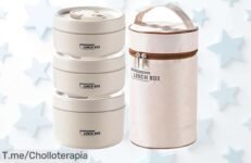 Descubre el oferton de fiambreras térmicas apilables que tus hijos amarán, ¡mantén su comida deliciosa y no pierdas esta oferta limitada! Compra ya antes de que se agoten