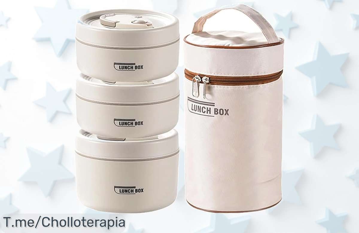 Descubre el oferton de fiambreras térmicas apilables que tus hijos amarán, ¡mantén su comida deliciosa y no pierdas esta oferta limitada! Compra ya antes de que se agoten.