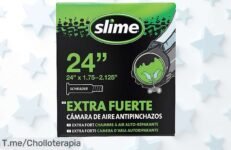 Descubre el ofertón de la Cámara Slime 30082 con sellante reparador al instante y ¡2 años de protección! No te quedes sin ella, aprovecha este precio loco antes que se acabe