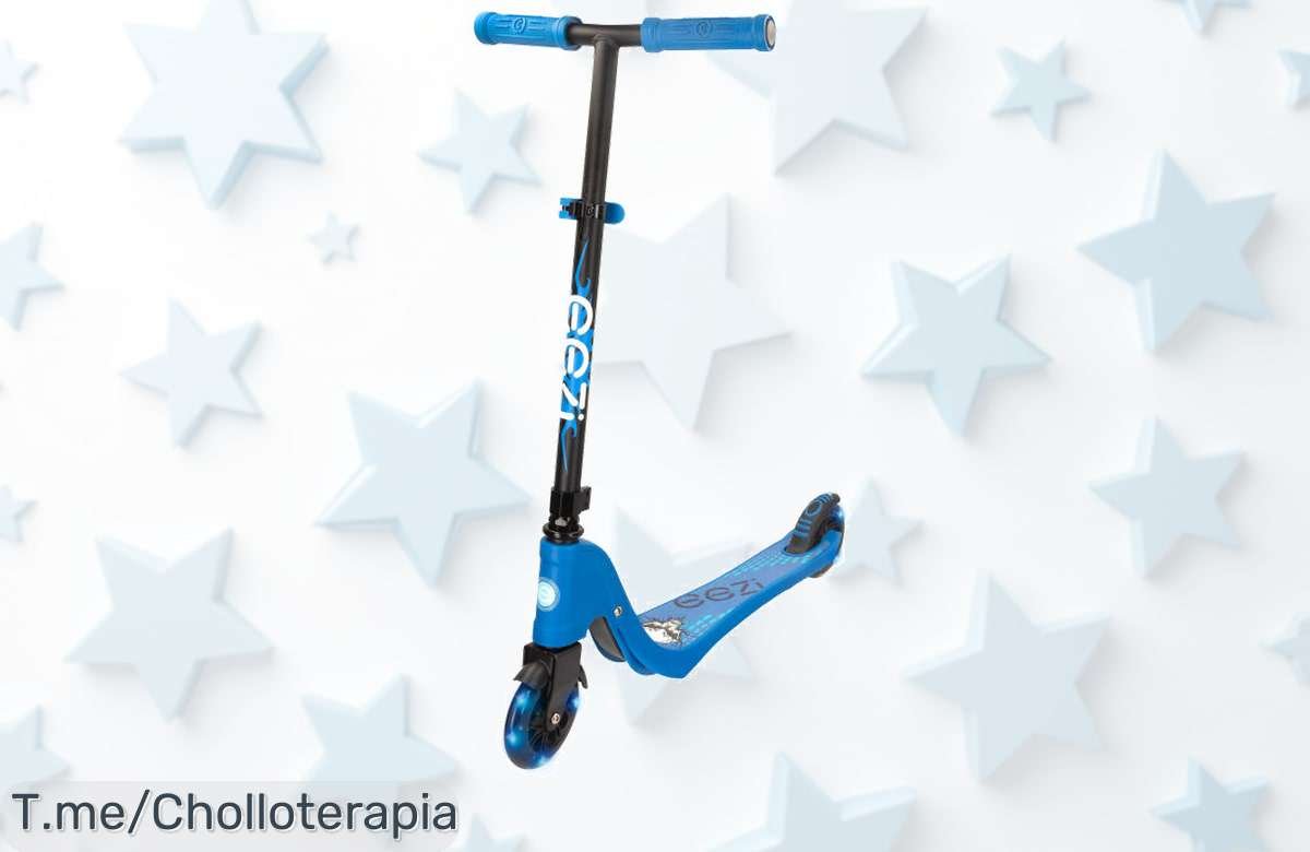 Descubre el patinete EEZI con luces azules a precio loco, convierte cada paseo en una aventura brillante y hazte con el tuyo antes de que se agote ¡ofertón limitado!