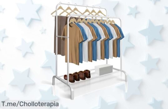 Descubre el perchero burro resistente y elegante que transformará tu vestidor al instante Aprovecha este ofertón único antes de que se agote, ¡compra ahora!
