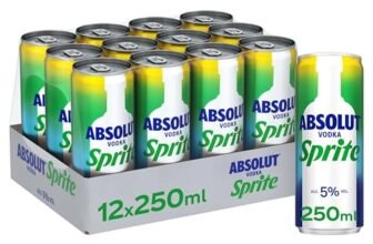 Descubre el sabor suave y refrescante del Pack de 12 latas de Absolut Vodka con Sprite a precio loco, ¡aprovecha este super chollo antes que se agoten!