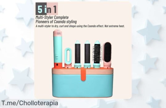 Descubre el secador 5 en 1 Multi Styler y transforma tu cabello con brillo espectacular No te pierdas este ofertón único, ¡compra ahora antes de que se agote!