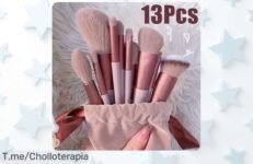 Descubre el set de brochas de maquillaje que transformará tu belleza con 13 piezas No te pierdas este ofertón limitado y brilla hoy mismo ¡Compra ya!