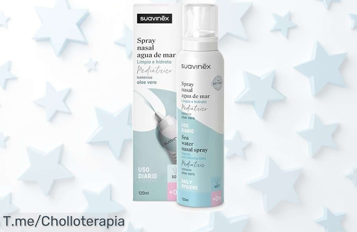 Descubre el spray nasal para bebés que limpia e hidrata su naricita con aloe vera y disfruta de un descanso perfecto. ¡Consigue este super chollo antes de que se agote!