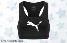Descubre el sujetador PUMA 4 Keeps Bra Mujer, soporte brutal y estilo en un super chollo que no puedes dejar escapar ¡Compra ahora antes de que se agote!