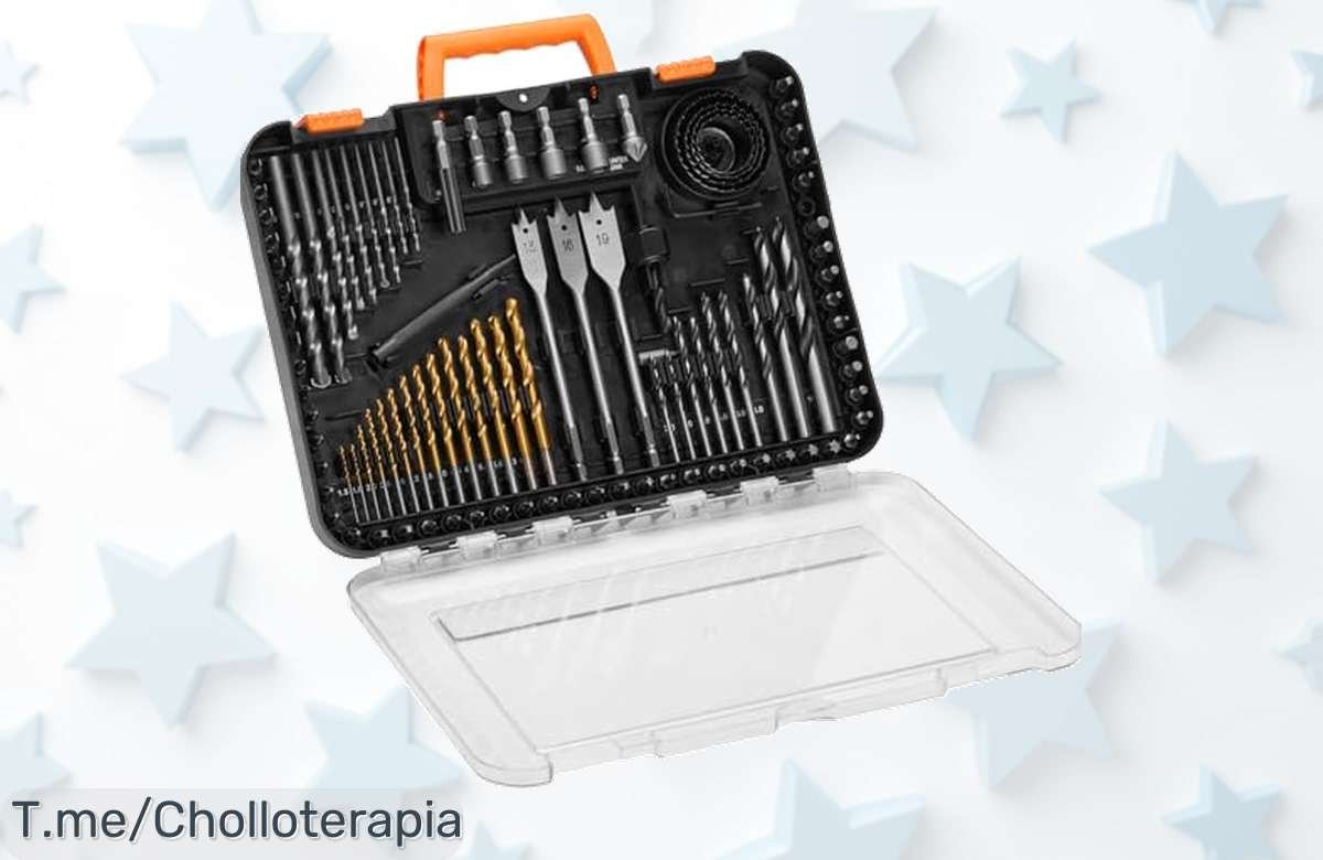 Descubre el super chollo de 100 brocas VEVOR, perfectas para todo tipo de material y con un estuche organizado ¡Aprovecha este ofertón limitado y compra ahora!