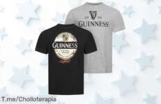 Descubre el super chollo de 2 camisetas GUINNESS con un diseño espectacular que deslumbrará a todos ¡No te quedes sin tu descuentazo, compra ya antes que se acabe!
