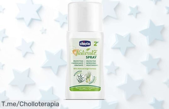 Descubre el super chollo de Chicco NaturalZ, el spray protector que cuida la piel de tu bebé con ingredientes naturales y refrescantes ¡No te lo pierdas, oferta limitada!