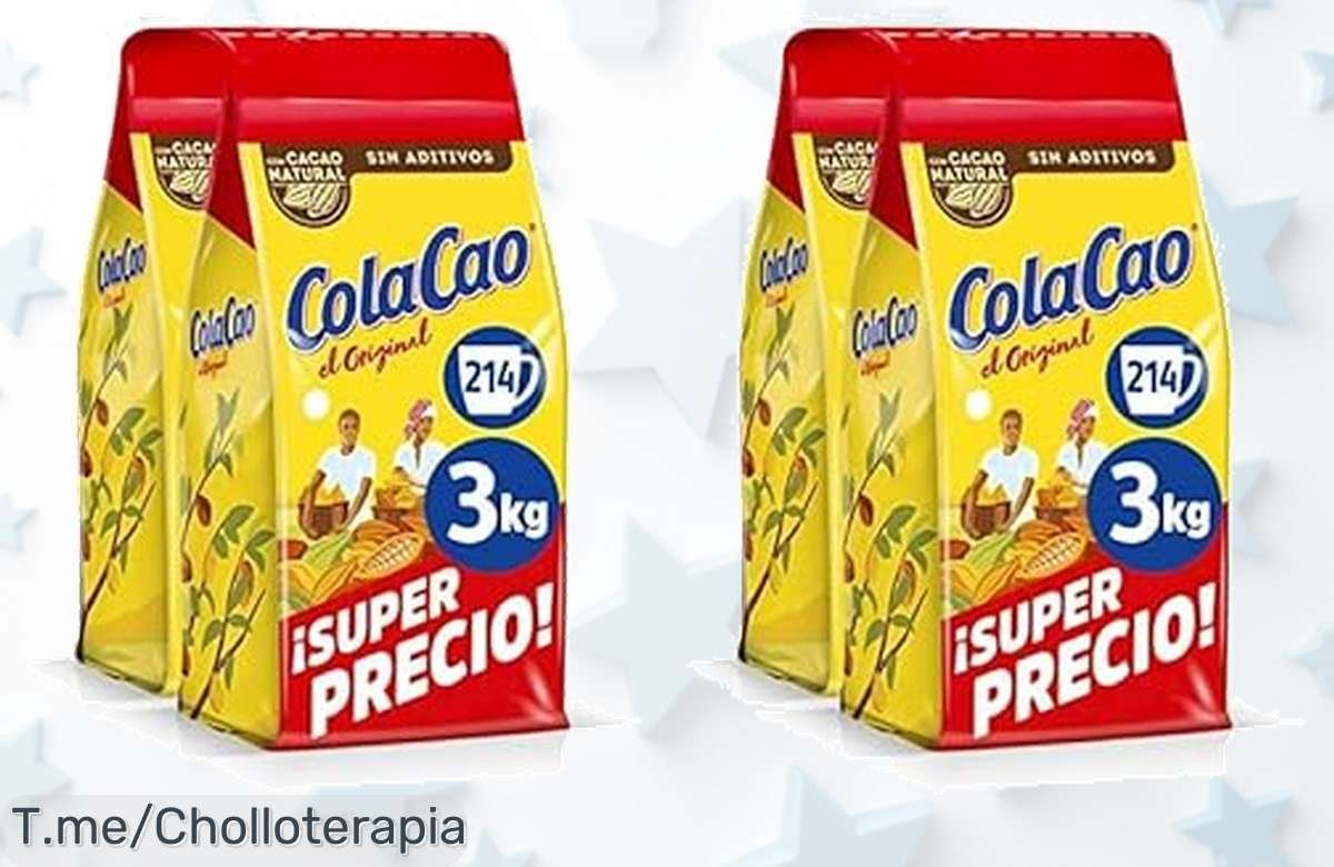 Descubre el super chollo de ColaCao 3kg, lleno de energía y sabor para compartir. ¡No te quedes sin tu carga de alegría! Oferta limitada, compra ya antes que se acabe.