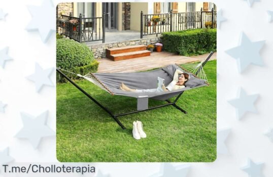 Descubre el super chollo de Hammock SONGMICS: Perfecta para relajarte y divertirte como nunca ¡Compra ya antes de que se acaben con este ofertón único y limitado!