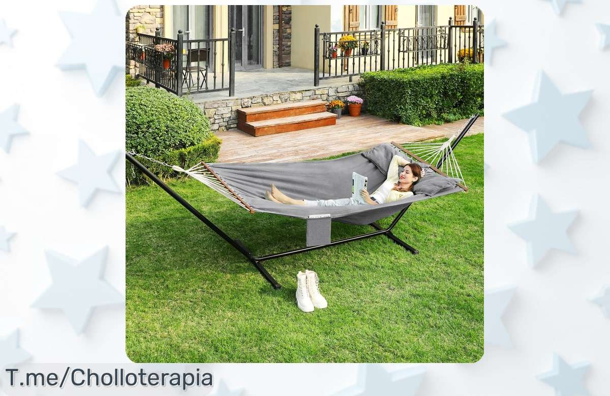 Descubre el super chollo de Hammock SONGMICS: Perfecta para relajarte y divertirte como nunca. ¡Compra ya antes de que se acaben con este ofertón único y limitado!