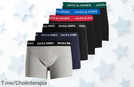 Descubre el super chollo de boxers Jack & Jones: comodidad increíble con cintura elástica, ¡solo por tiempo limitado! No te quedes sin tu pack, compra ya y siéntete genial cada día