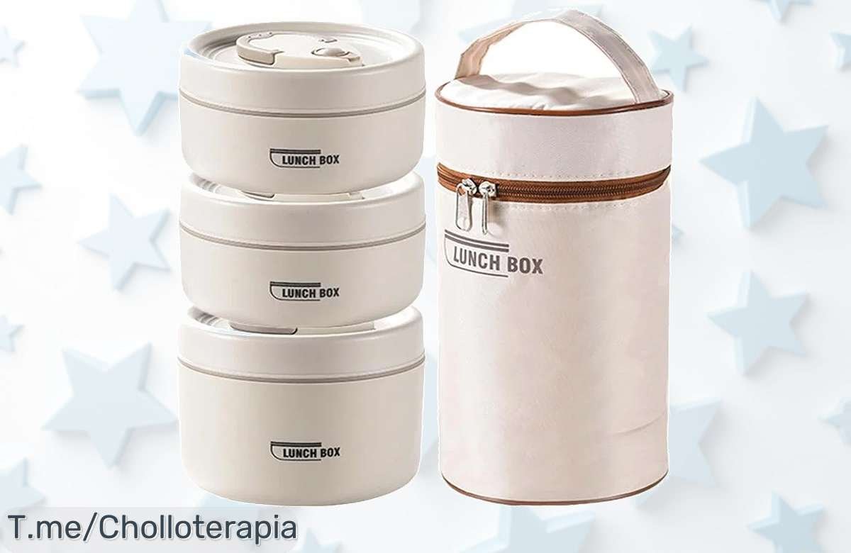 Descubre el super chollo de contenedores térmicos apilables para que tus comidas siempre estén perfectas, ¡haz tu pedido YA antes que se acaben en este ofertón único!