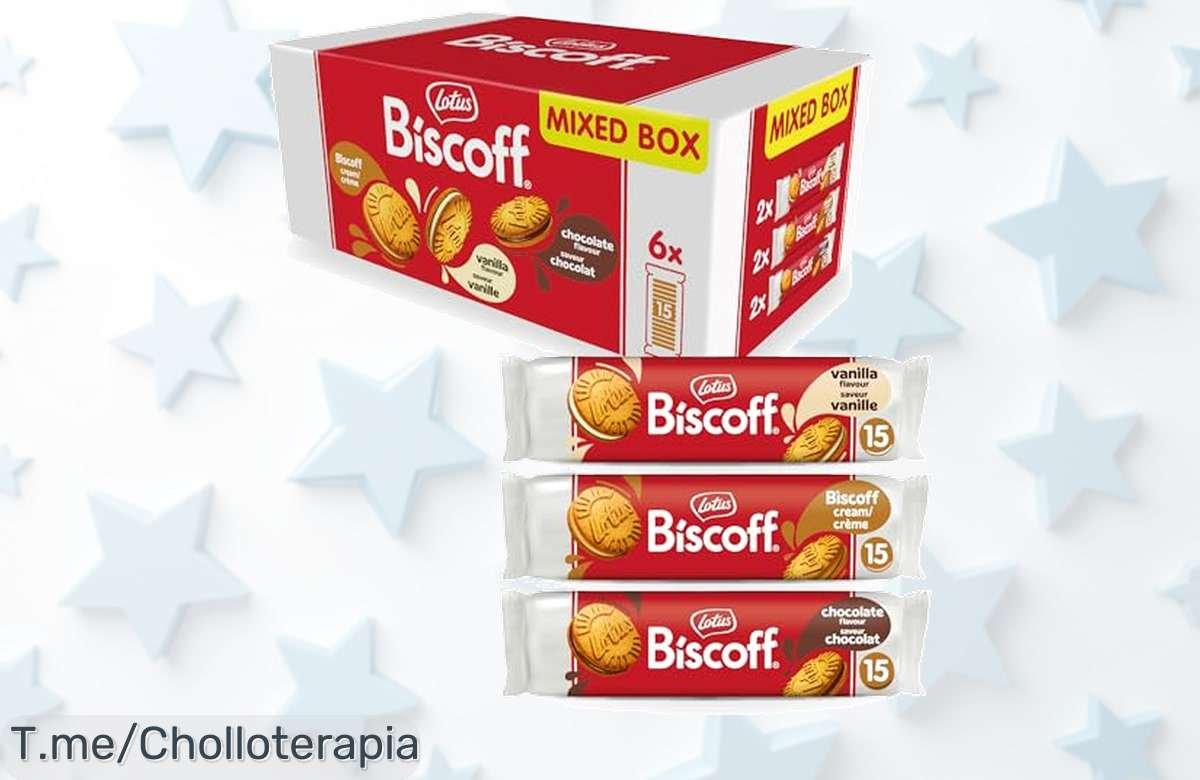 Descubre el super chollo de galletas Biscoff: 90 sándwiches irresistibles en 3 sabores naturales. ¡No dejes pasar esta oferta limitada y haz tus momentos dulces inolvidables!