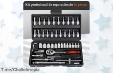 Descubre el super chollo de herramientas manuales de 46 piezas y repara tu coche como un pro, aprovecha este ofertón único ¡y hazlo tuyo antes que se agote!