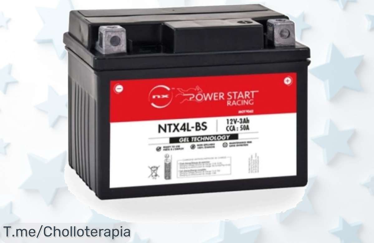Descubre el super chollo de la NX NTX4L GEL, batería para moto 12V 3Ah que potencia tu arranque impecable. ¡Compra ahora y no te quedes sin energía!