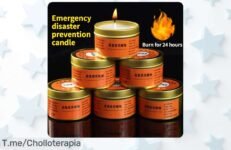 ¡Descubre el super chollo de las velas de emergencia! Ilumina la oscuridad sin humo y prepárate para cualquier apagón ¡No te quedes sin ellas, stock limitado!