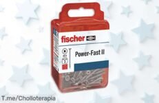 Descubre el super chollo de los tornillos Fischer FPF II: clavan como magia, 16 unidades a precio loco ¡Haz tu bricolaje más fácil y compra antes que se agoten!