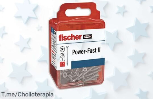 Descubre el super chollo de los tornillos Fischer FPF II: clavan como magia, 16 unidades a precio loco ¡Haz tu bricolaje más fácil y compra antes que se agoten!