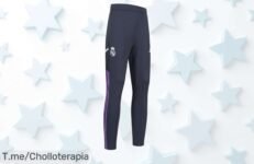 Descubre el super chollo de pantalones del Real Madrid con estilo adidas y llévate un look futbolero a precio loco, ¡oferta limitada que no puedes dejar pasar!