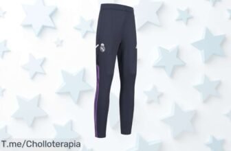 Descubre el super chollo de pantalones del Real Madrid con estilo adidas y llévate un look futbolero a precio loco, ¡oferta limitada que no puedes dejar pasar!