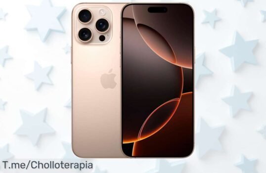 Descubre el super chollo del Apple iPhone 16 Pro Max con cámara de 48 MP y pantalla de 6,9'' ¡Aprovecha este ofertón antes que se agote, actúa ahora!