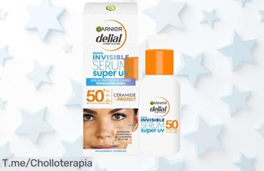 Descubre el super chollo del Garnier Delial Serum Invisible Super UV SPF50, la protección que tu piel anhela ¡y a un precio loco! Oferta limitada, no esperes más y llévatelo ya