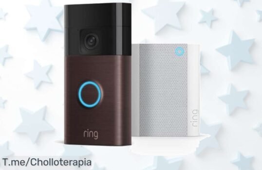 Descubre el super chollo del Ring Videotimbre con batería y Chime, ofrece vídeo HD y respuestas rápidas ¡Aprovecha este ofertón limitado y asegura tu hogar ahora!
