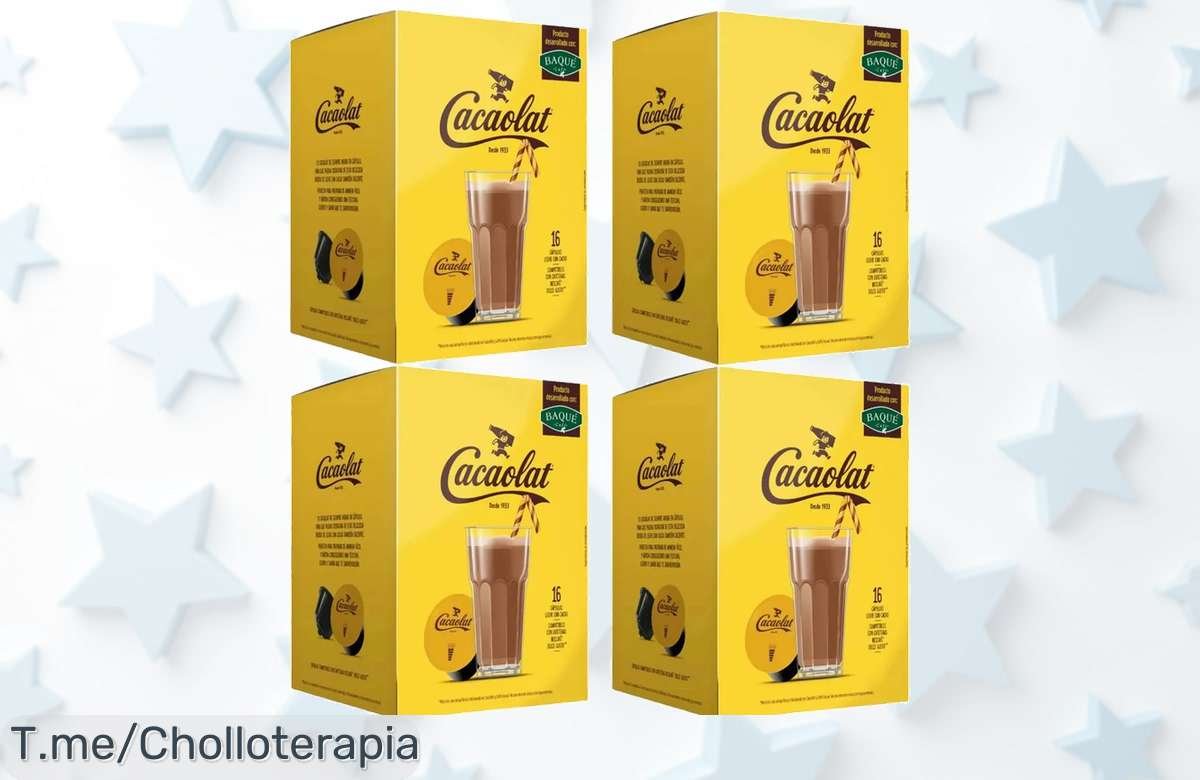 Descubre el super chollo del día: ¡Cacaolat en 4 cajas de cápsulas para tu Dolce Gusto! Sabor increíble a precio loco. Haz tu pedido ya, ¡la oferta vuela!