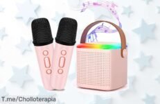 Descubre el super chollo del karaoke Mamowla con luces LED y dos micrófonos, diversión garantizada para los peques ¡No dejes pasar esta oferta limitada y compra ya!