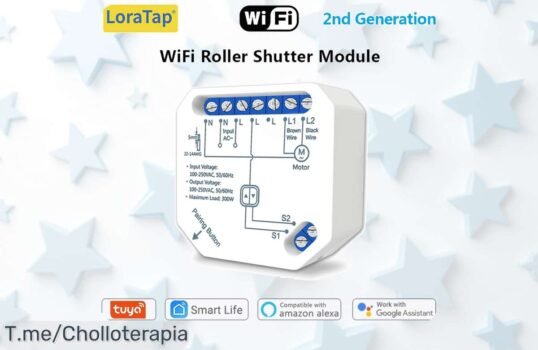Descubre el super chollo del módulo WiFi para tus cortinas motorizadas y controla tu hogar con Google Home y Alexa ¡Compra ya este ofertón limitado antes de que se agote!