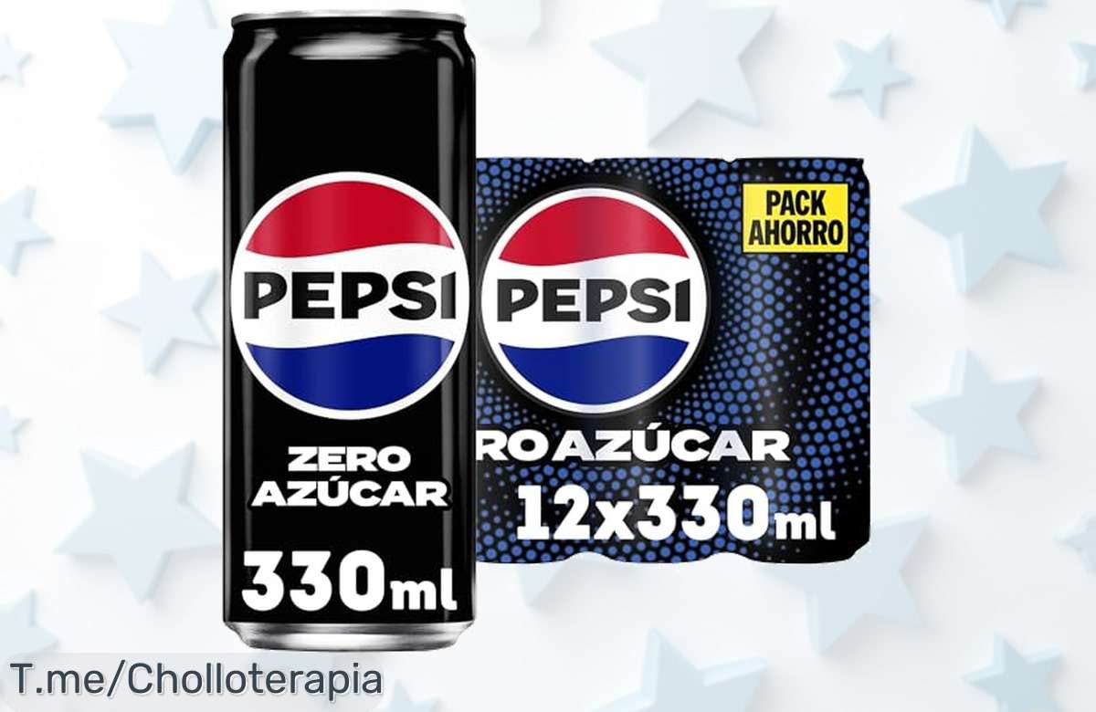 Descubre el super chollo del momento: 12 latas de Pepsi Zero con cero azúcar y calorías para disfrutar cada instante. ¡Compra ya, que vuelan esta oferta única!