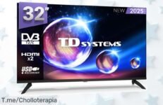 Descubre el super chollo del televisor 32 pulgadas HD que te hará vivir noches de diversión, ¡aprovecha este ofertón antes que se agote y compra ahora!
