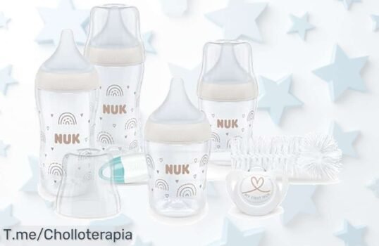 ¡Descubre el super chollo que calma al 99% de los bebés! Set Perfect Match NUK con biberones anticólicos a un precio loco ¡Aprovecha esta oferta increíble antes de que se agote!