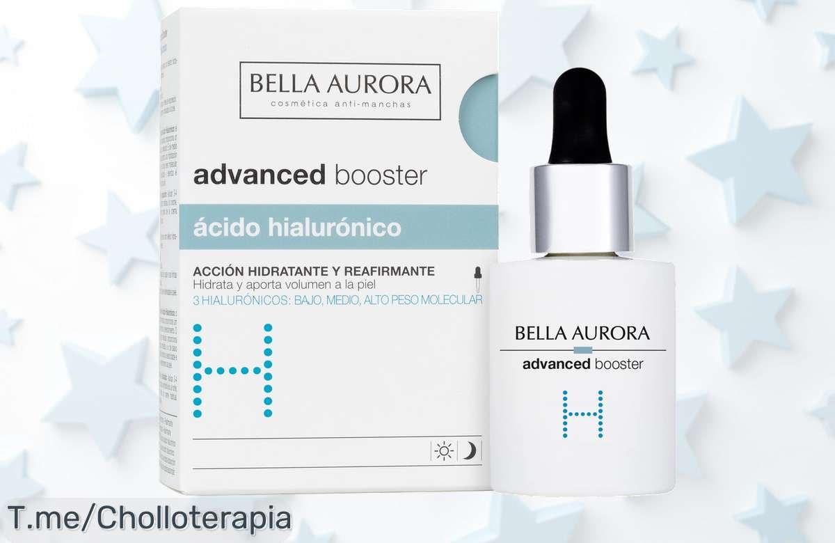 Descubre el súper chollo que transforma tu piel al instante con Bella Aurora Booster H, ¡hidrata y alisa para un rostro radiante! Ofertón limitado, actúa ya antes de quedarte sin él.