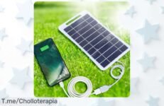 Descubre el super panel solar impermeable y portátil que carga tu móvil en cualquier aventura, ¡aprovecha este ofertón único antes de que se acabe!