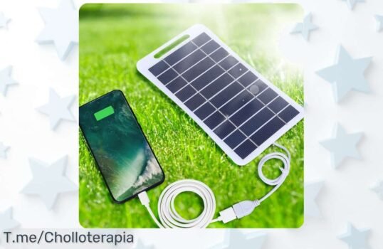 Descubre el super panel solar impermeable y portátil que carga tu móvil en cualquier aventura, ¡aprovecha este ofertón único antes de que se acabe!