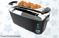 Descubre el tostador vertical Cecotec Toast&Taste Extra Double B y transforma tus desayunos con este ofertón increíble ¡Hazlo tuyo ya antes de que se agote!