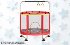 Descubre el trampolín ALLINLIFE a un precio loco, con espuma anticolisión para saltar de alegría en casa ¡No te pierdas este super chollo y actúa ya antes que se agote!