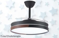 Descubre el ventilador LED Arpino: super chollo moderno con 3 temperaturas y mando a distancia Mantente fresco este verano ¡Compra ahora antes que se agoten!