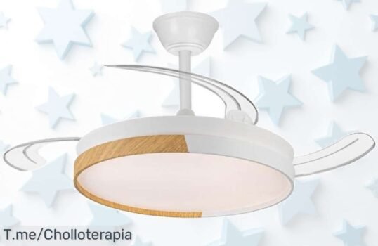 Descubre el ventilador con luces LED y seis velocidades que transformará tu hogar, ¡super chollo disponible solo por tiempo limitado! No dejes escapar esta oportunidad única