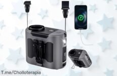 Descubre el ventilador portátil POPERFUN a un precio loco, con 5 velocidades y luz LED para frescura en tus aventuras ¡Aprovecha este ofertón antes de que se agote!