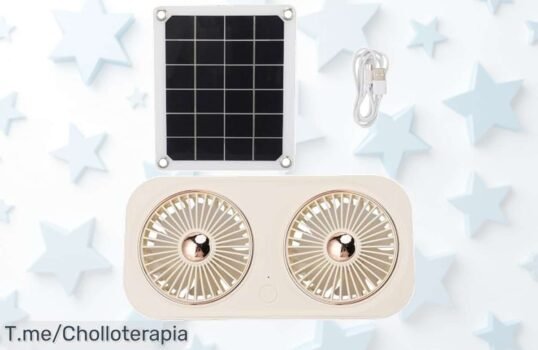 Descubre el ventilador solar que te hará sentir fresco y libre de olores, ¡aprovéchalo ahora con un precio loco antes de que se agote!
