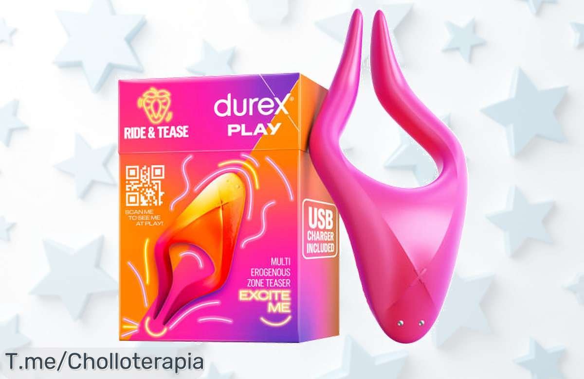 Descubre el vibrador Durex RIDE & TEASE con 7 modos de placer alucinantes y resistencia al agua a un precio loco. ¡Hazte con esta oferta única antes que desaparezca!