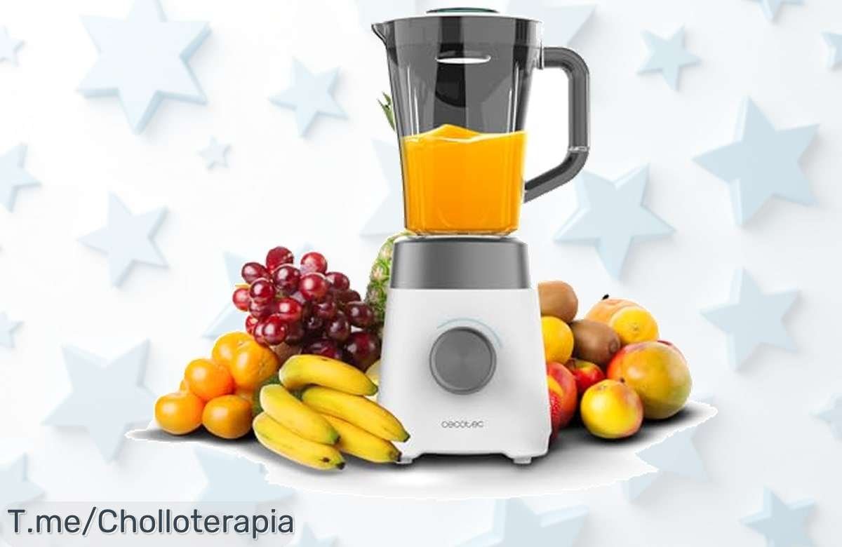 Descubre la Batidora Cecotec Power Black Titanium a un precio loco: 1300 W de potencia y cuchilla de titanio para recetas perfectas. ¡Aprovecha este ofertón antes que se agote!