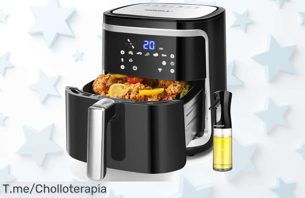 Descubre la Freidora de Aire AIGOSTAR a un precio loco, cocina sin aceite y deléitate con platillos deliciosos. ¡Haz tu pedido YA antes de que se agote!