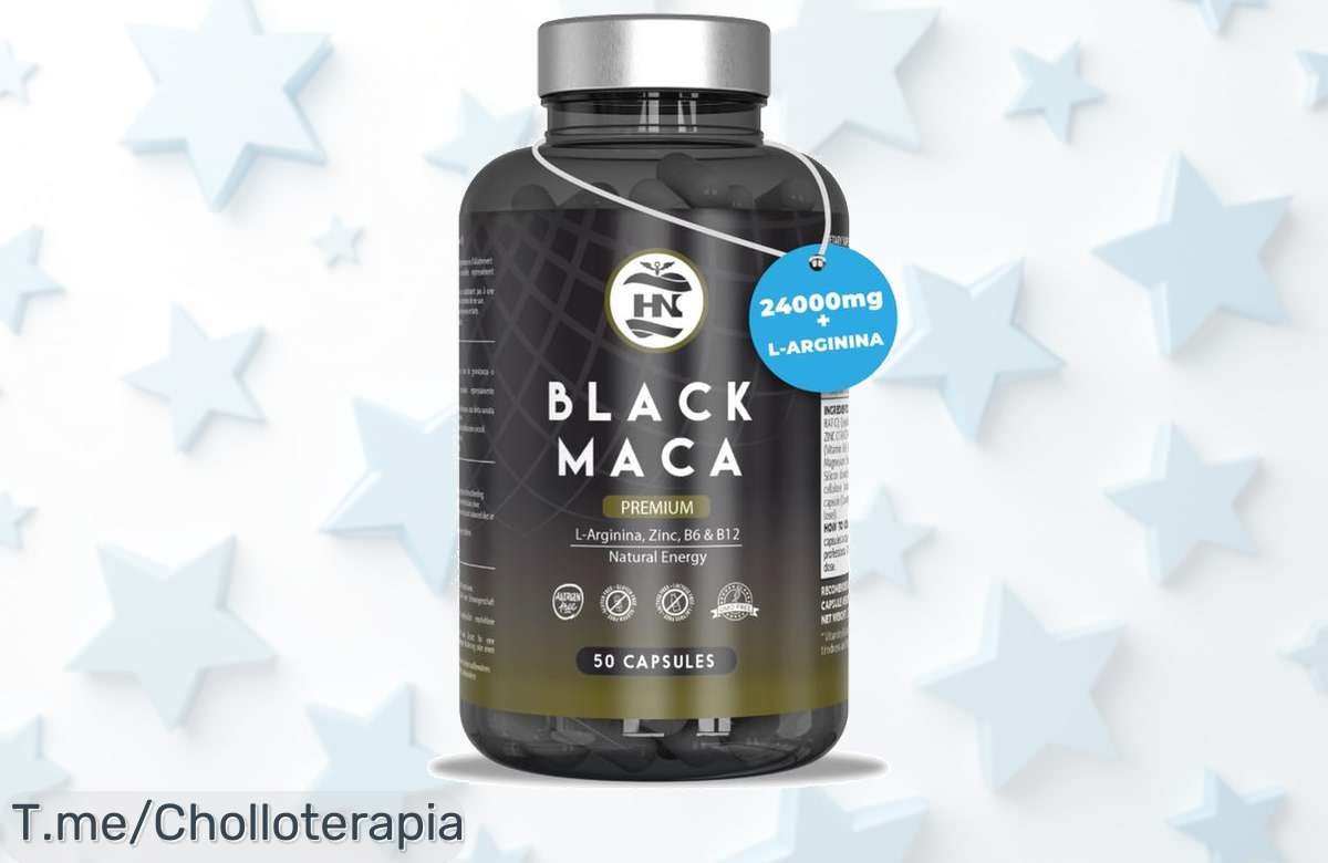 Descubre la Maca Negra Andina con L-Arginina a un Precio Loco y potencia tu energía al instante. ¡Esta oferta única es limitada, no te quedes sin tu super chollo!