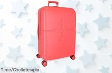 Descubre la Maleta Mediana Pepe Jeans a un precio loco: 79L de espacio, cierre TSA y 4 ruedas dobles ¡No te pierdas este ofertón único! Compra ahora antes de que se agote