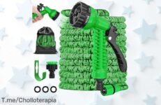 Descubre la Manguera Extensible LINGKY de 23M a Precio Loco y Transforme Su Jardín con su Pistola de 7 Funciones, Oferta Limitada ¡Compra Ahora!